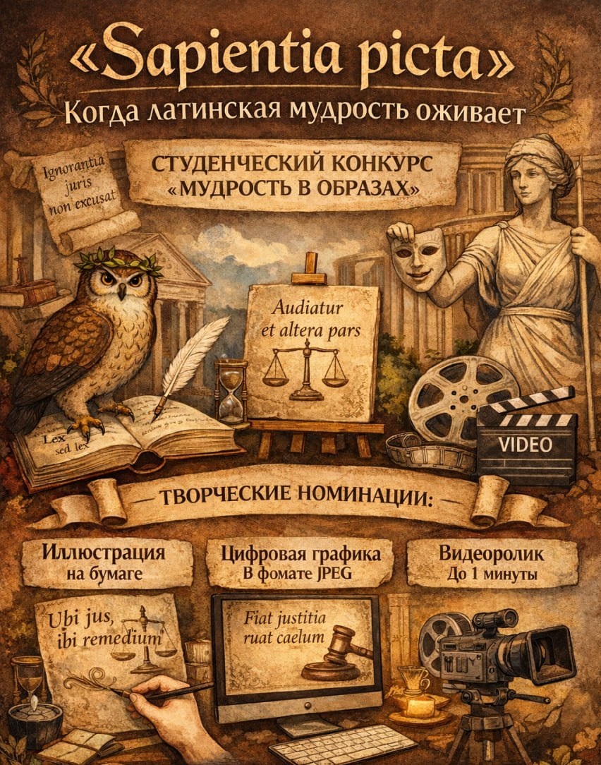 Подведены итоги внутривузовского студенческого конкурса иллюстраций пословиц на латинском языке «Sapientia picta»